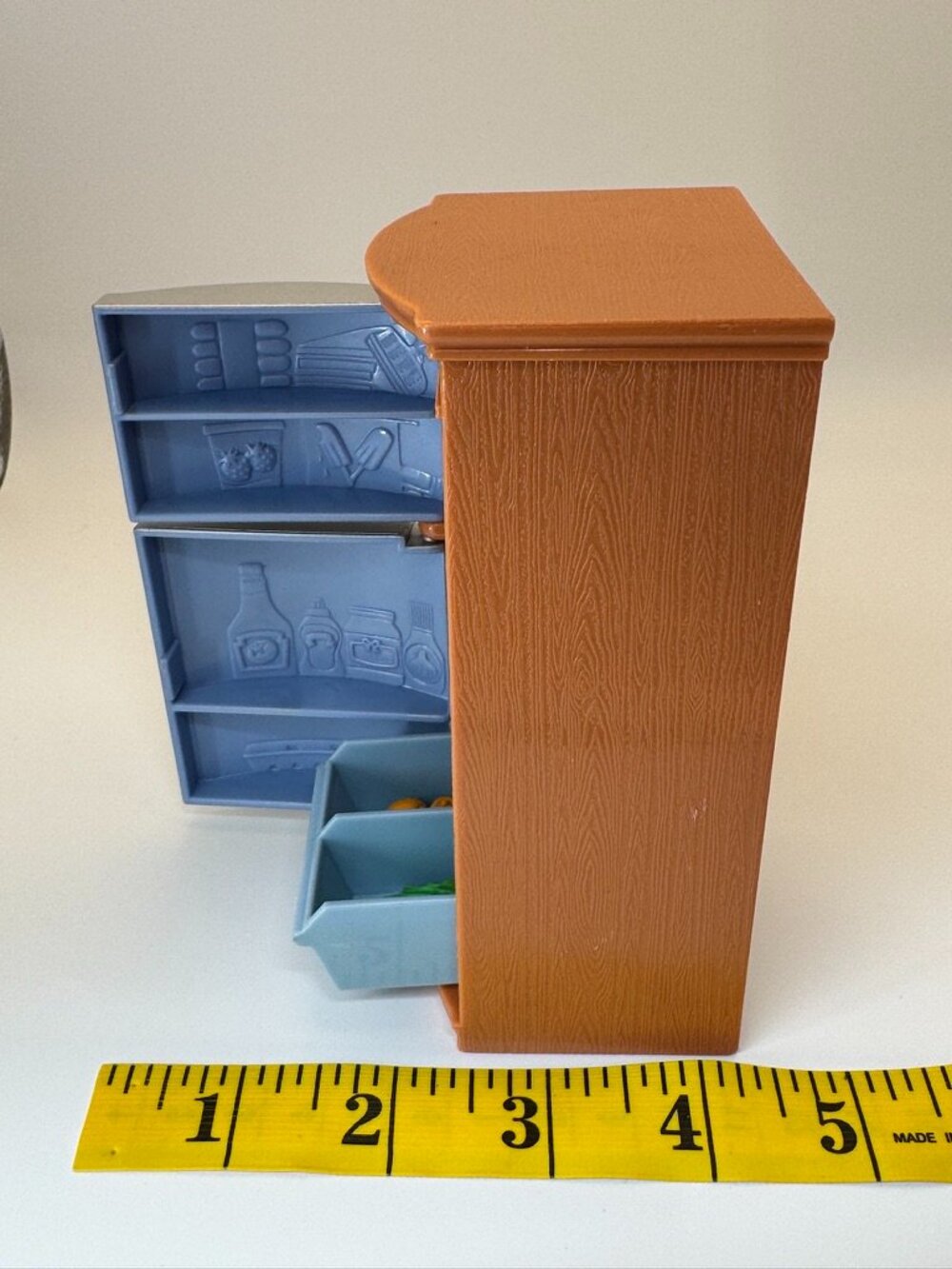 Mattel Fisher-Price Loving Family Dollhouse Refrigerator Kitchen Food Crisper - Picture 14 of 15